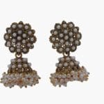 Pearl Studded Gold Platted Jhumka