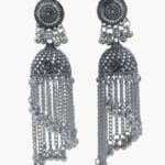 Silver Color Oxidized Earrings