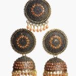 Gold Plated Kashmiri earring with Mang tikka