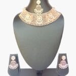 Royal Rose pink Choker Set (Rainbow Gem)