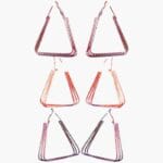 Elegant Geometric Hoop Earrings Set