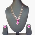 Elegant Pink Gem Jewelry Set