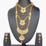 Elegant Gold-Plated Temple Jewelry Set