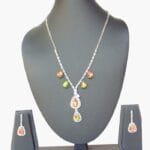 Multicolor Teardrop Necklace