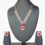 Radiant Red Crystal Necklace Set