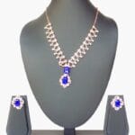 Royal Blue Crystal Necklace Set