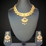 Gold-Plated Temple Choker Necklace Set
