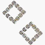 Crystal Frost Geometric Earrings