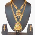Rani Haar Temple Necklace Set – Antique Gold Bridal Jewelry