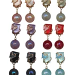 Butterfly Pearl Drop  Earrings for Women