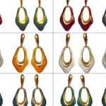 Emerald Gold Plated Drop Earrings