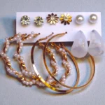 Elegant Gold plated Earring Set