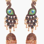 Regal Peacock Jhumka Earring
